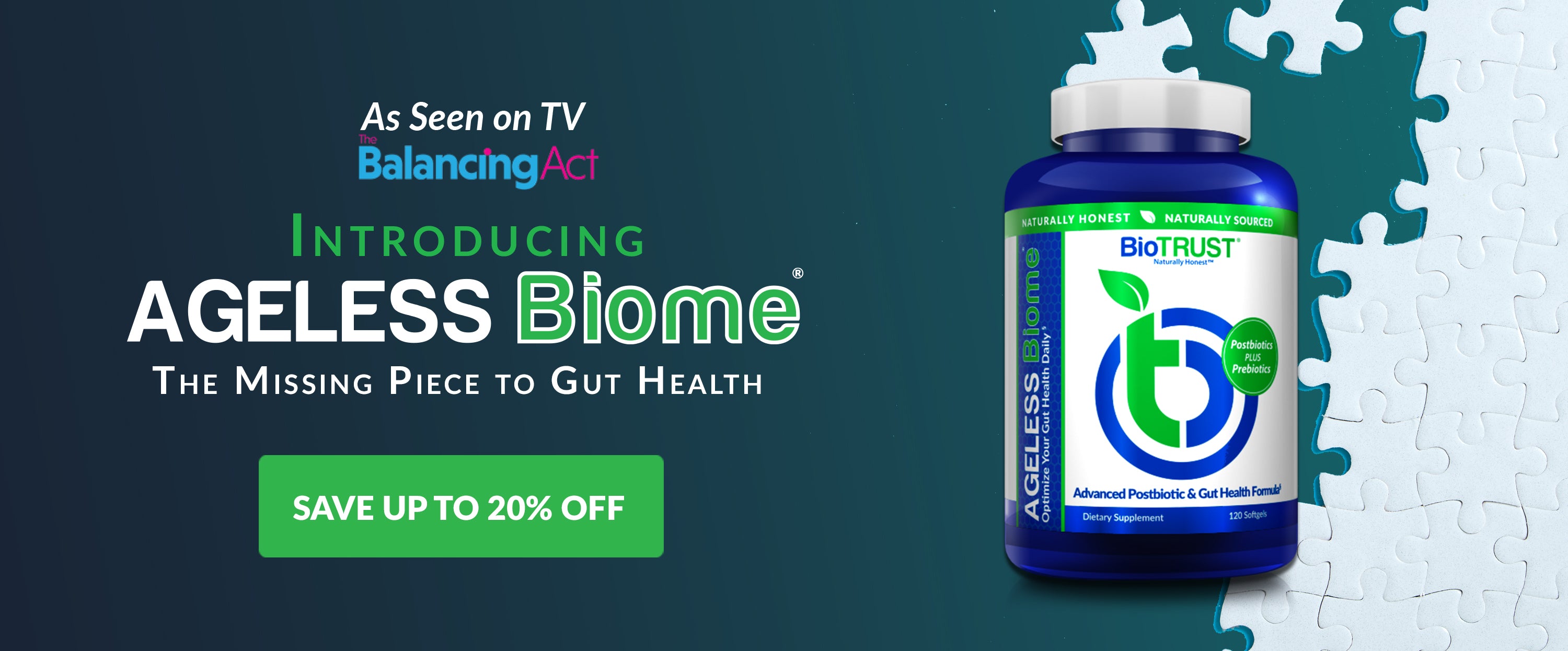 Up to 20% Off BioTRUST Ageless Biome